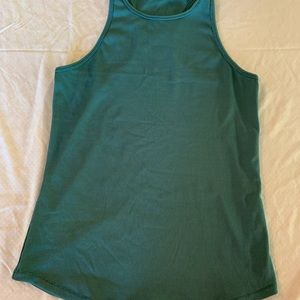 Athletic green tank top, long in length, from Target